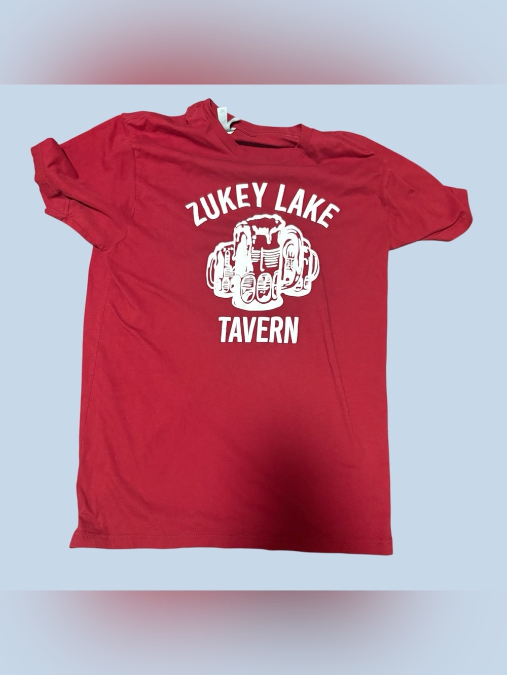 Zukey Lake Tavern Pinckney MI Dive Bar & Grill T Shirt Graphic Tee L